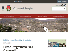 Tablet Screenshot of comune.rueglio.to.it